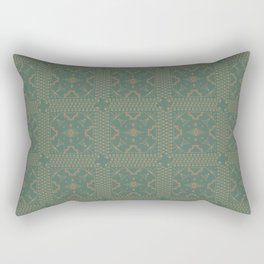 Lost Desert - Green Rectangular Pillow