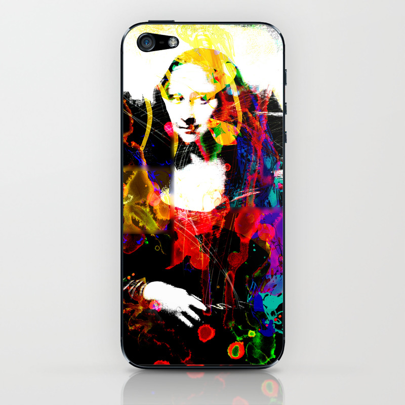 Mona Lisa Watercolor Large Pop Art Painting Modern Abstract Iphone