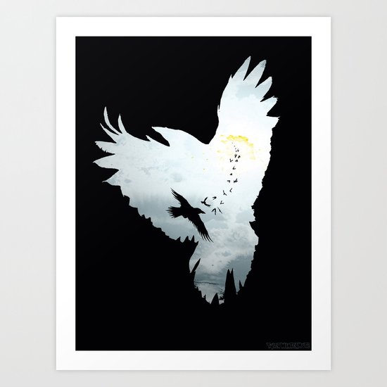 Crows Art Print