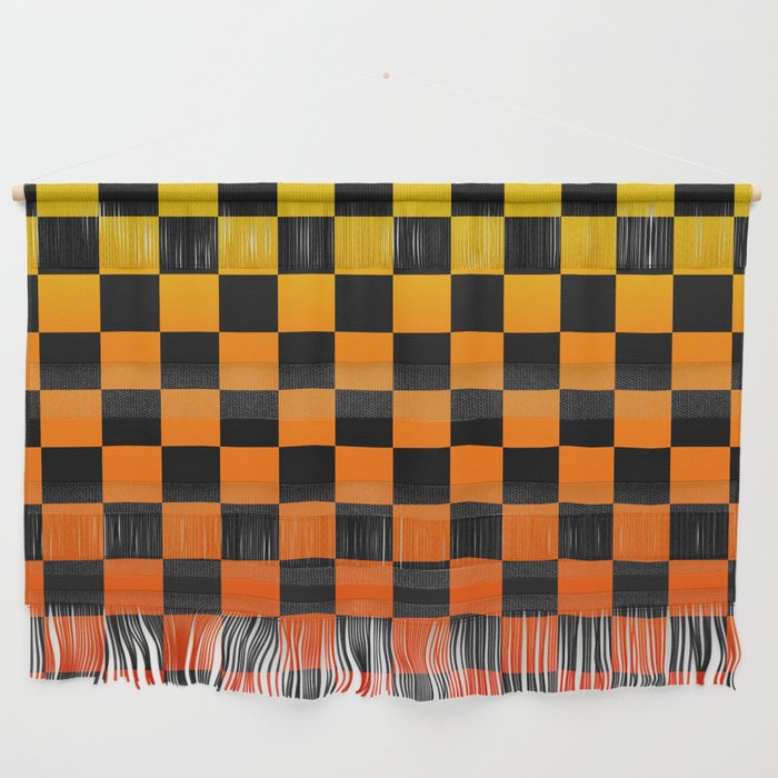 Checkered Sunset Gradient Wall Hanging