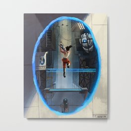 Portal 2 Poster Illustration Metal Print