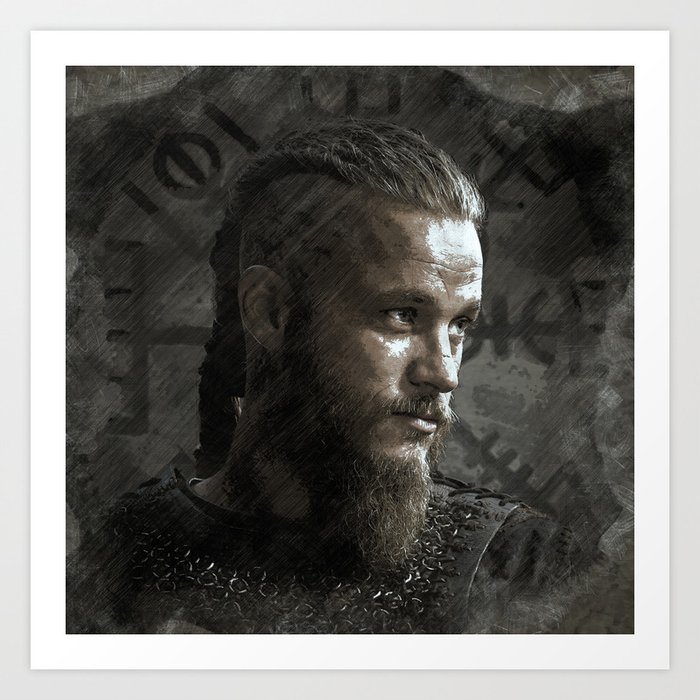 Ragnar Lodbrok Vikings Art Print By Gargoyle Society6