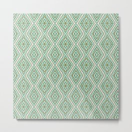 SW Pattern in Green Metal Print | Pattern, 2017Design, Bluegreen, Digital, Swpattern, Diamondpattern, Olivegreen, Graphicdesign 