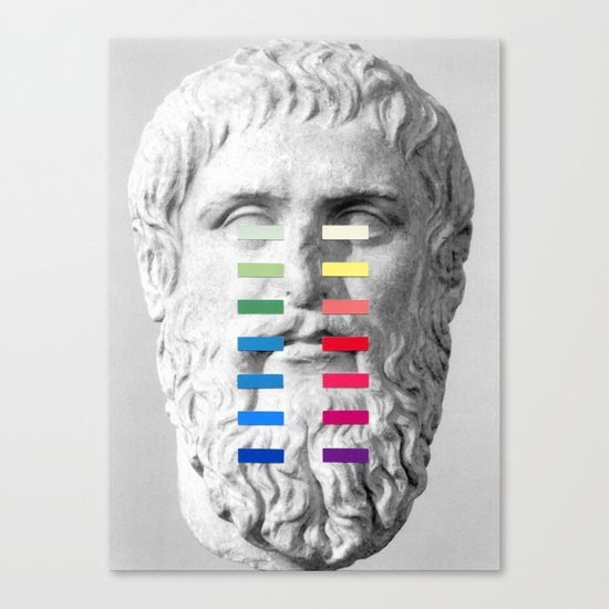 Sculpture With A Spectrum 1 Canvas Print