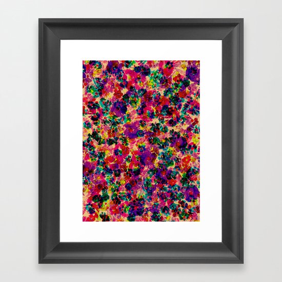 Floral Explosion Framed Art Print