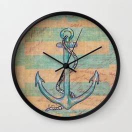 Safe Harbor - Anchor Wall Clock