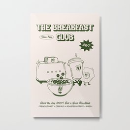 The Breakfast Club - Funky print Metal Print