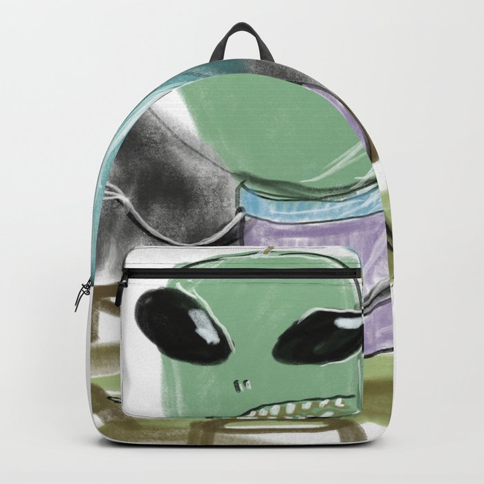 Clear 2025 alien backpack