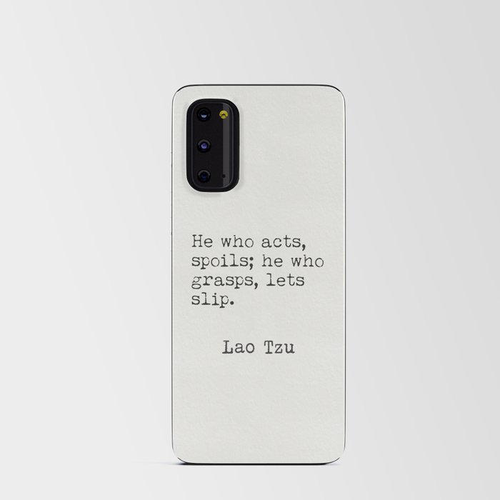 Lao Tzu quotations 5 Android Card Case