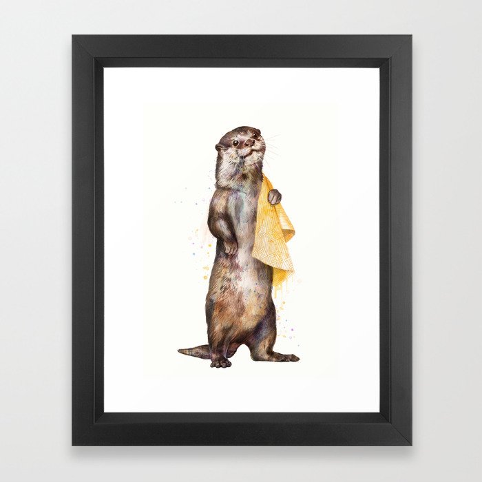 otter Framed Art Print