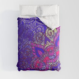 -A15- Colored Moroccan Mandala Artwork. Comforter
