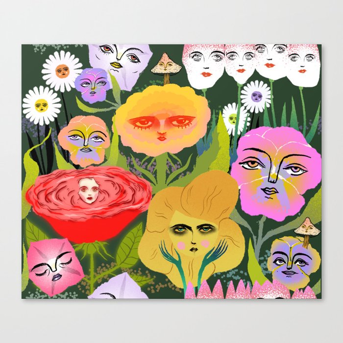 flower garden Canvas Print