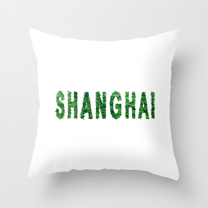 Shanghai Forest Ecology Concept Throw Pillow