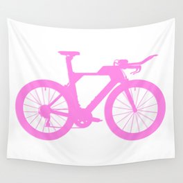 Bike Pink Wall Tapestry