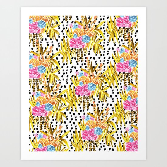 Patterned Bouquet II Art Print