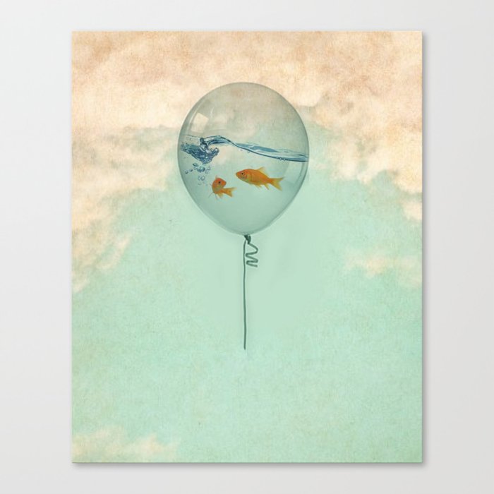 BALLOON FISH Canvas Print