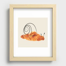 croissant snail Recessed Framed Print