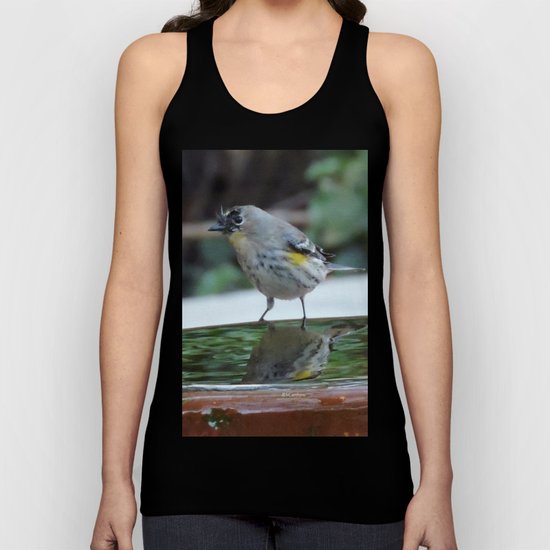 Reading the Evening Mirror Unisex Tank Top