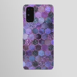 Purple geometric hexagonal elegant & luxury pattern Android Case