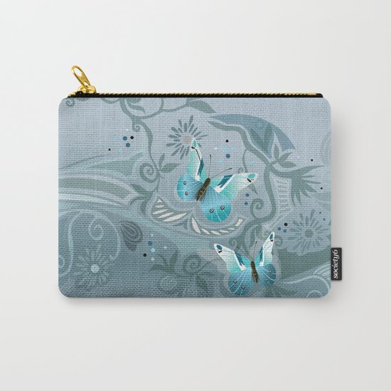 Butterfly tangle, colony blue Carry-All Pouch