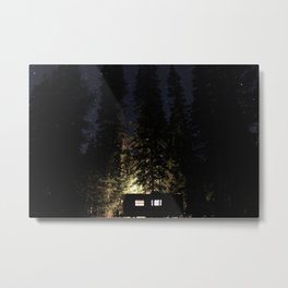 Camping In Style Metal Print