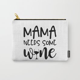 Mama Needs Some Wine Funny Mommy Drinking Wine Carry-All Pouch | Redwine, Whitewine, Christmas, Drinks, Daydrinking, Wine, Alcohol, Wineglasses, Drinking, Graphicdesign 