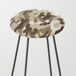 Sand Camouflage Brown And Beige Pattern Counter Stool