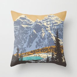 Banff National Park Throw Pillow