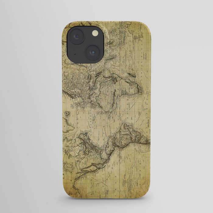 World Map 1814 iPhone Case