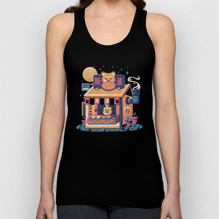 Shiba Hut - Kawaii Pizza Cute Dog Gift Tank Top