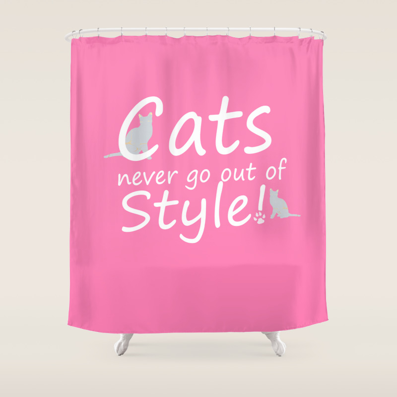 Cats Never Go Out Of Style Shower Curtain By Purelifephotos20