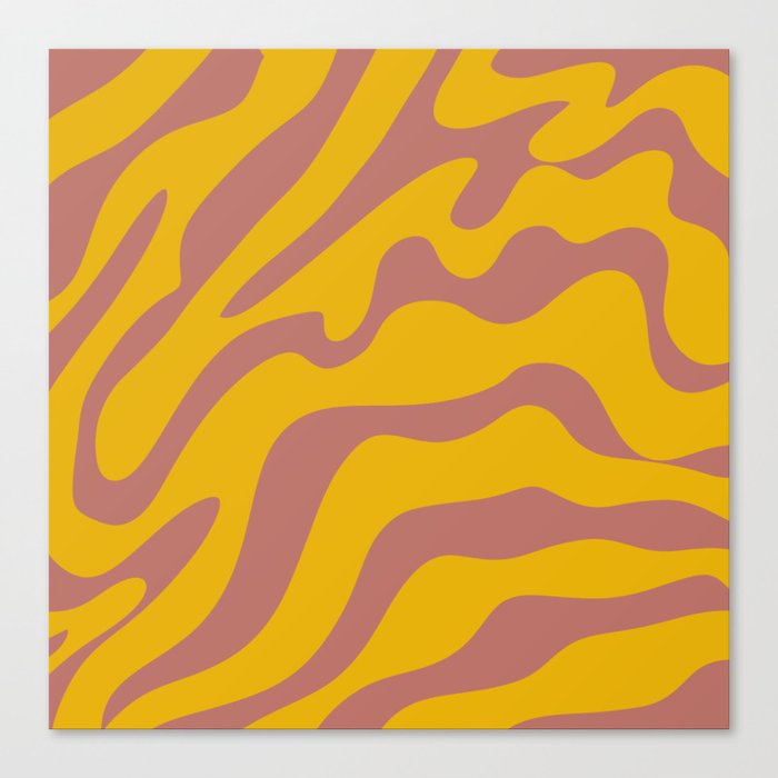 19 Abstract Liquid Swirly Shapes 220725 Valourine Digital Design Canvas Print