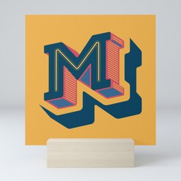 Type Art: Letter M Mini Art Print