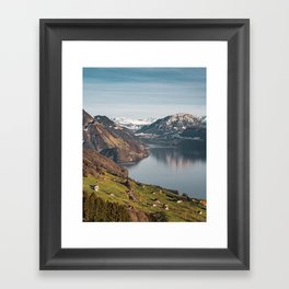 Swiss Alps Framed Art Print