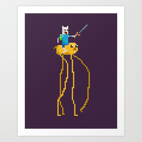 Pixel Time Art Print