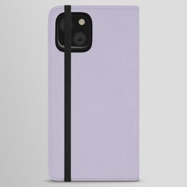 PPG Glidden Trending Colors of 2019 Wild Lilac Pastel Purple PPG1175-4 Solid Color iPhone Wallet Case