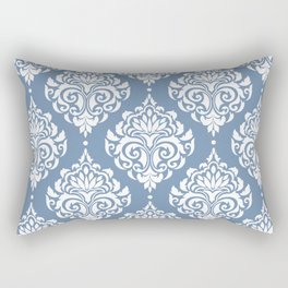 Sky Blue Damask Rectangular Pillow