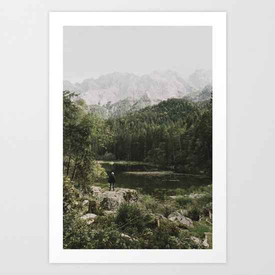 In silence - landscape photography Art Print