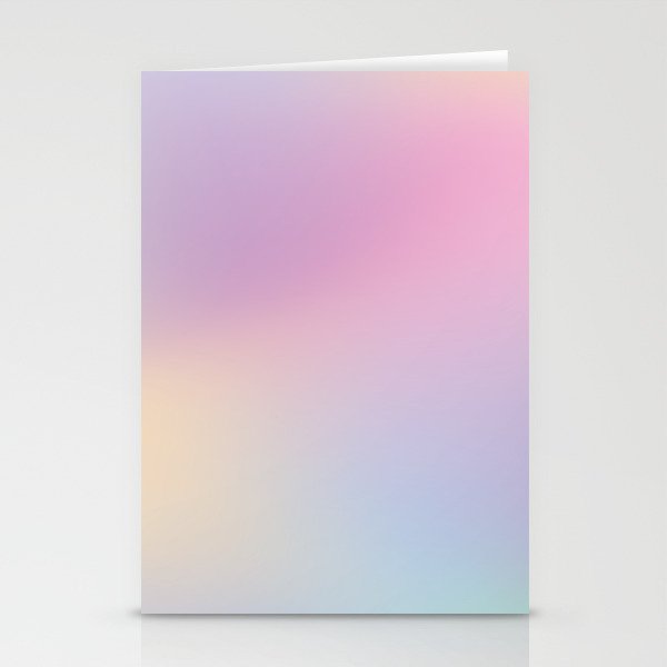 Pastel Unicorn Iridescent Soft Blur Mesh Background Pattern  Stationery Cards