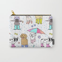 Dotty Downpour Doggie Doodles Carry-All Pouch