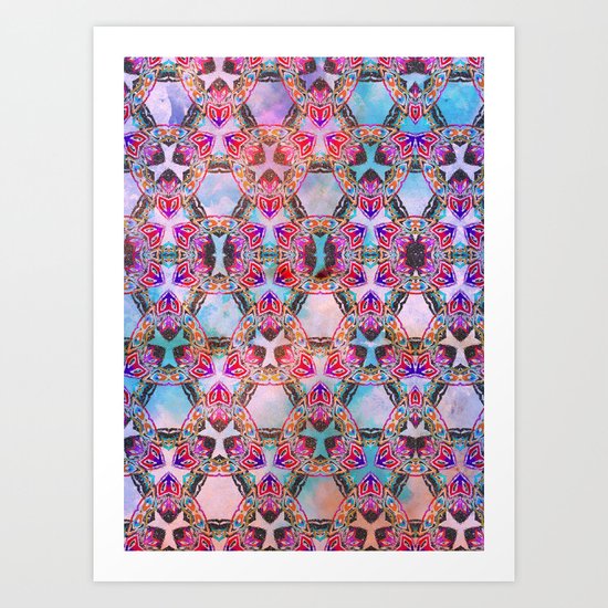 Glittering Tribal Art Print