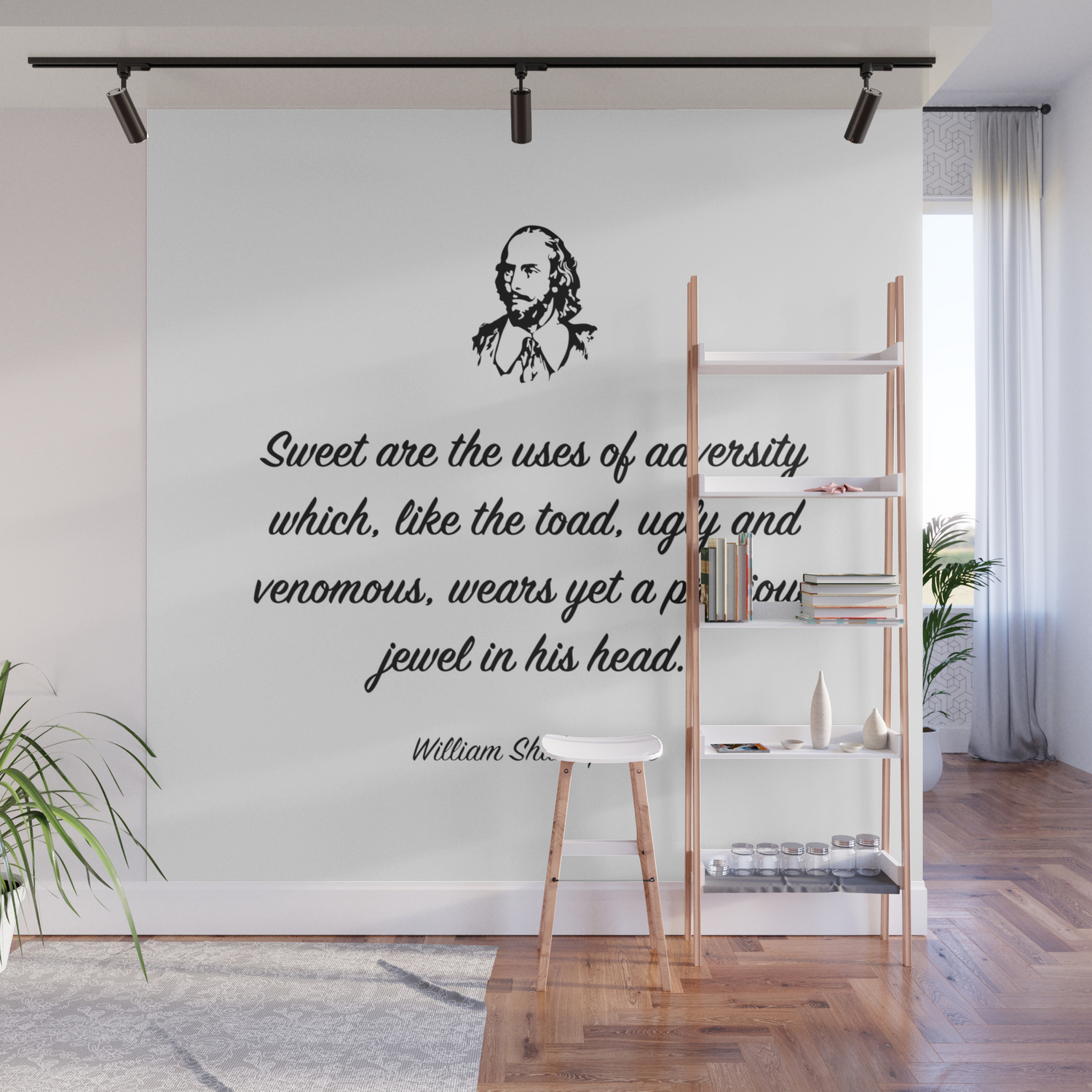 Sweet Are The Uses Of Adversity Which Like The Toad Ugly And Venomous Wears Yet A Precious Jewel Wall Mural By Moondoo Design Society6
