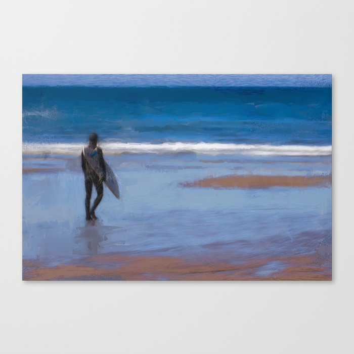 Waiting for the Wave Canvas Print