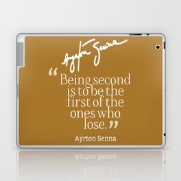 Ayrton Senna Quote Laptop Skin