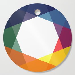 Rainbow geometry Cutting Board