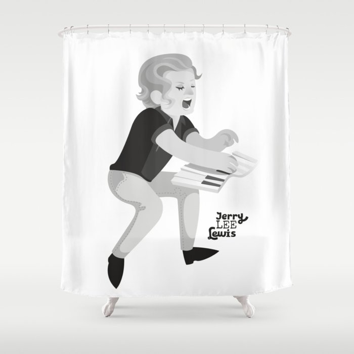 Jerry Lee Lewis Shower Curtain
