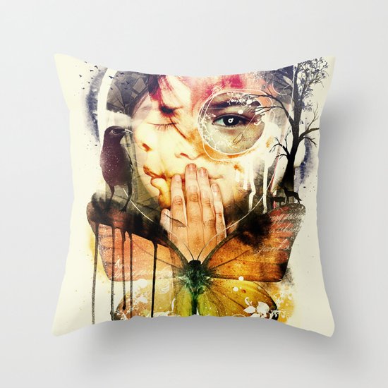The Silence Throw Pillow