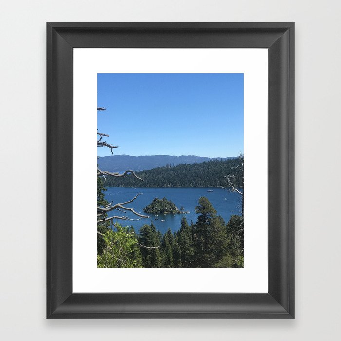 Emerald Bay in Lake Tahoe Framed Art Print