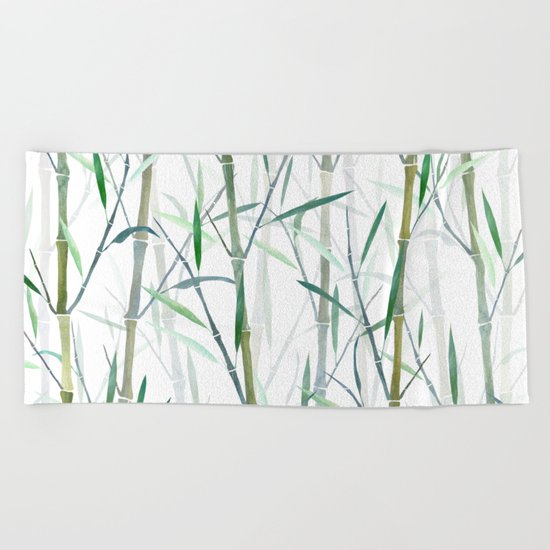 New Bamboo Forest Beach Towel