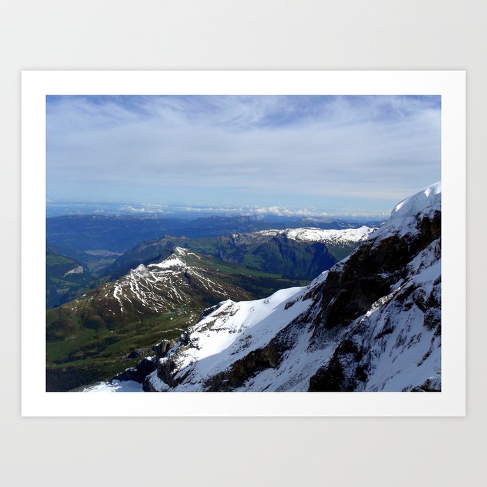 Switzerland: Jungfrau Ice and Mountains Three Art Print
